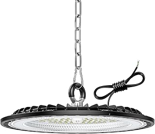 1 Pièce 150W Eclairage LED Garage, 22500LM Plafonnier Garage, 6000K Cool White Projecteur LED Extérieur, IP65 Waterproof UFO Lampe Atelier pour Factories, Warehouse, Workshop