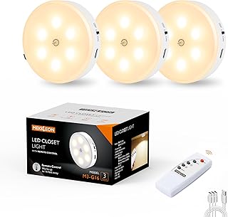 lampe LED Rechargeable USB avec Télécommandes,Veilleuse Cuisine Sans Fil Escalier,5 Niveaux de Luminosité, Magnétique,LED Sans Fil pour Cuisine,Couloir,Escalier,Placard,Lumière Chaude