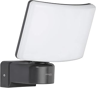 Oktaplex Lighting Projecteur LED Extérieur Cali 30 W | Mural IP65 3000 K Blanc Chaud | Anthracite