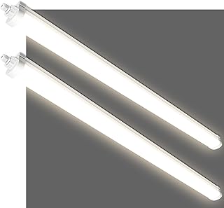 ALUSSO Lot de 2 Réglette LED 120 cm, LED 36W 4320LM 4000K Neutre Blanc IP65 extérieur étanche, Tubes Lumineux pour garage, Cave,entrepôt, bureau, atelier, éclairage de cuisine