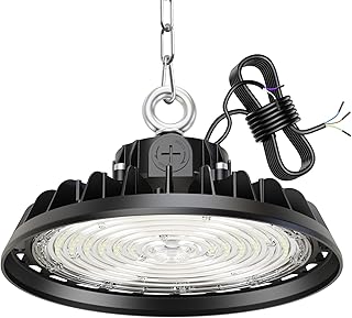 RUISUN UFO 150W LED High Bay Projecteur Garage Light 22500LM Éclairage pour Atelier 6000K 120°Éclairage IP65 Lampe Industrielle Dimmable 90W/120W/150W Usines Entrepôts de Construction Garages Stades