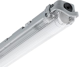 LEDKIA LIGHTING - Réglette Étanche Slim 120cm | IP65 pour Tube LED T8 (NO inclus) | Installation Intérieure/Extérieure | Fabriqué en Polycarbonate